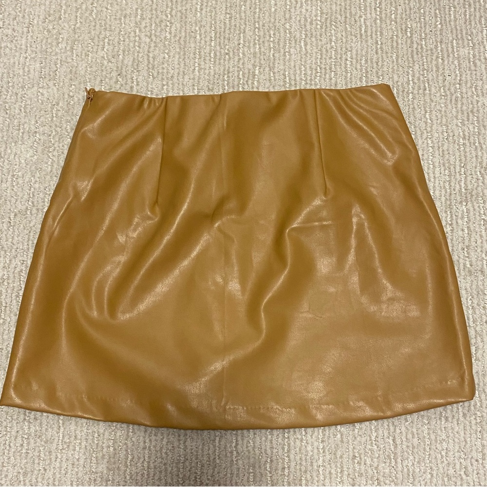 Abercrombie & Fitch Vegan Leather Mini Skirt